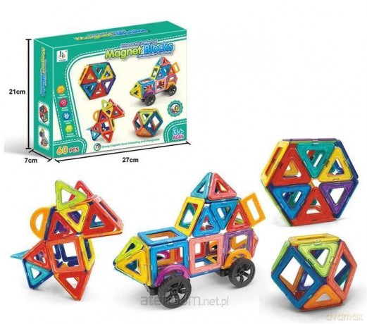 Klocki magnetyczne 60el [KLOCKI]