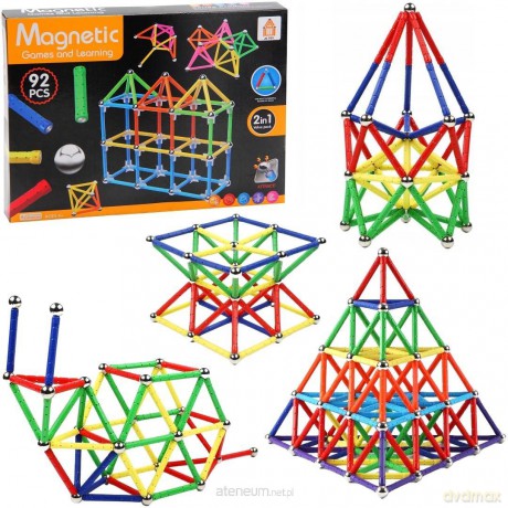 Klocki magnetyczne 92el [KLOCKI]