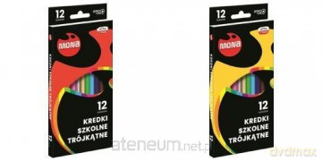 Kredki szkolne trójkątne 12 kolorów