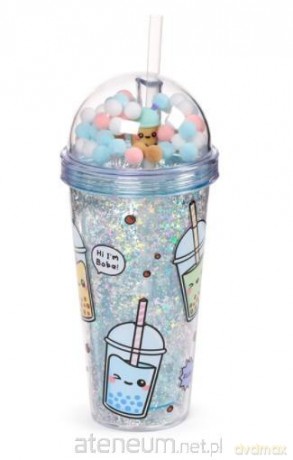 Kubek ze słomką i zawieszkami Bubble Tea