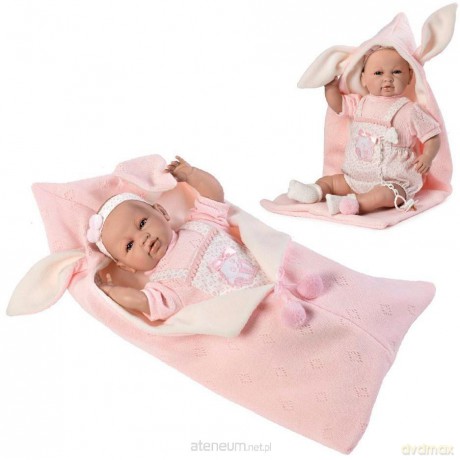 Lalka hiszpańska Sara mówiąca z becikiem 42cm