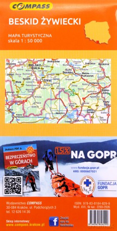 Mapa Turystyczna - Beskid Żywiecki 1:50 000