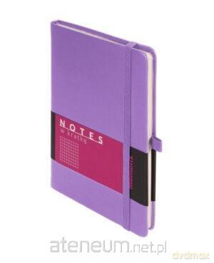 Notes memofix A5 kratka liliowy