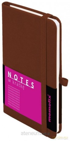 Notes memofix B6 kratka Brązowy