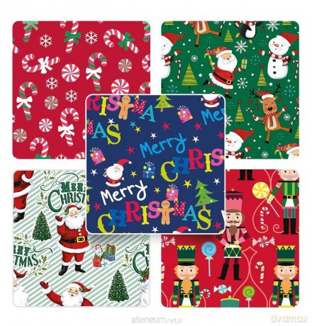 Papier do pakowania Christmas Kids mix (50szt)