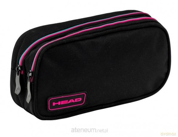 Piórnik 2-komorowy Black Pink-Mint