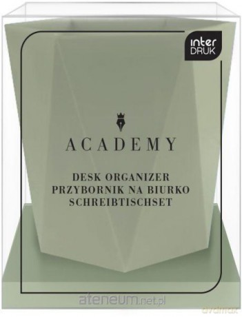 Przybornik na biurko Academy Zielony