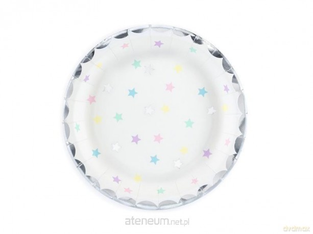 Talerzyki Jednorożec Gwiazdki 18cm 6szt