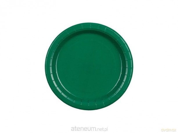 Talerzyki papierowe ciemny zielony 18cm 6szt