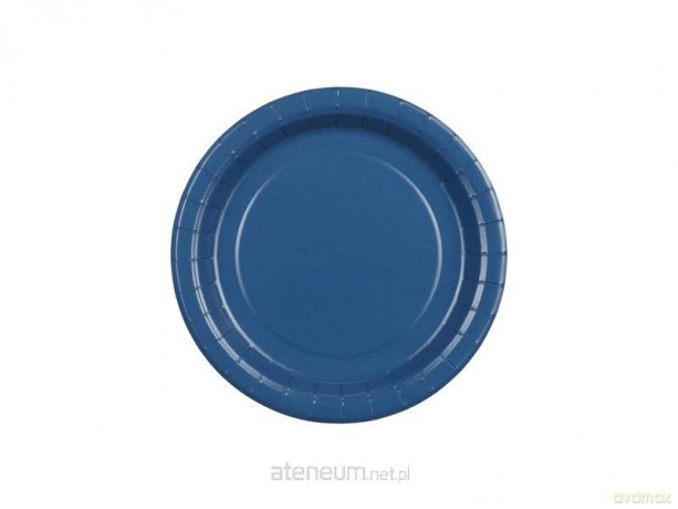 Talerzyki papierowe granatowe 18cm 6szt