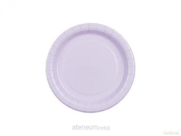 Talerzyki papierowe lawenda 18cm 6szt