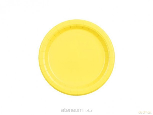 Talerzyki papierowe żółte 18cm 6szt