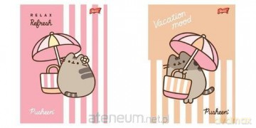 Zeszyt A4/32k linia dwukolorowa Pusheen (15szt)
