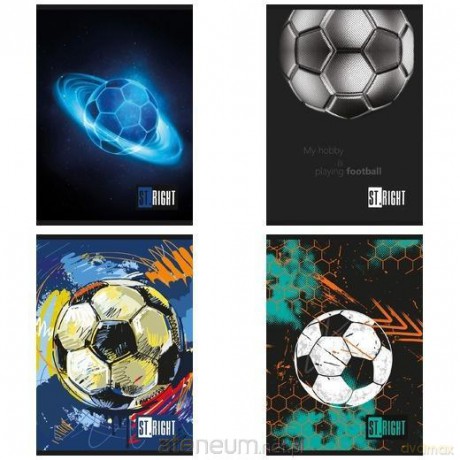 Zeszyt A5/32k kratka Football mix (15szt)