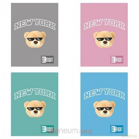 Zeszyt A5/32k kratka NYC Mood mix (15szt)