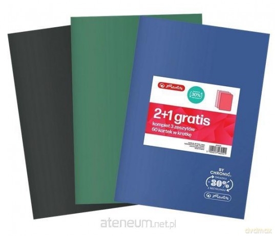 Zeszyt A5/60k kratka Eco PP (3szt)