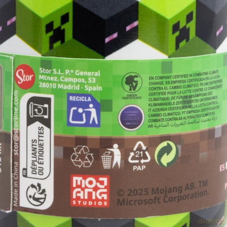 Stor: Minecraft - Iconicmono Butelka termiczna ze stali nierdzewnej (515ml) (31309)