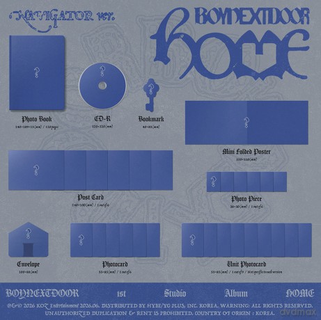 Boynextdoor: 1st Studio Album Home (Navigator Ver.) [CD]