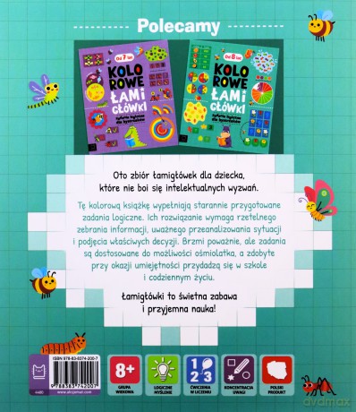 Kolorowe łamigłówki. Zadania logiczne - Bogusław Michalec [KSIĄŻKA]