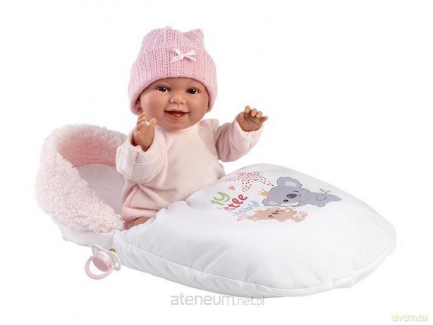 Lalka śmiejąca się Chloe w śpiworku 38cm