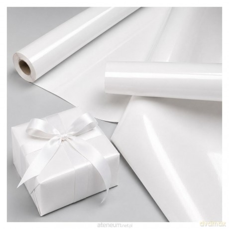 Papier ozdobny biały połysk X-Strong 57cmx25m