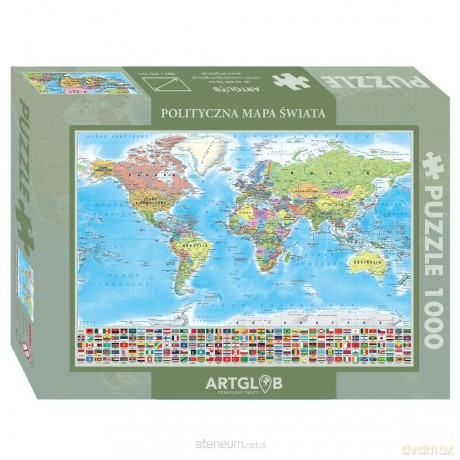 QUINT 1000 el. Mapa polityczna świata [PUZZLE]