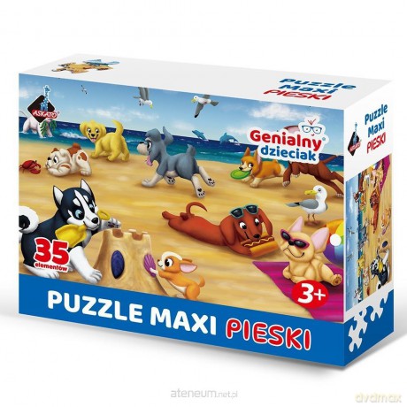 Puzzle maxi 35el pieski [PUZZLE]