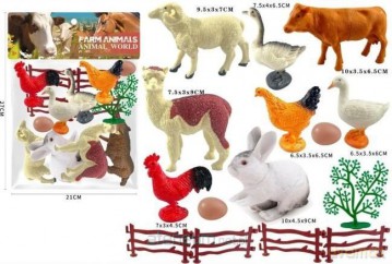 Zestaw zwierząt farmerskich 8szt [FIGURKA]