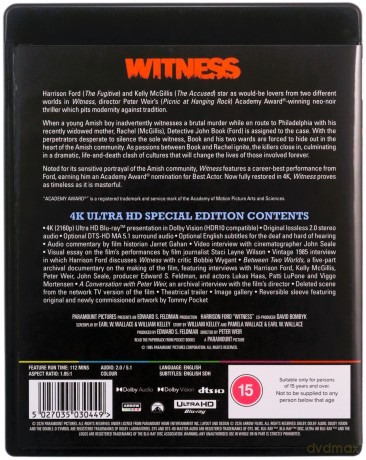 Witness (Świadek) [Blu-Ray 4K]