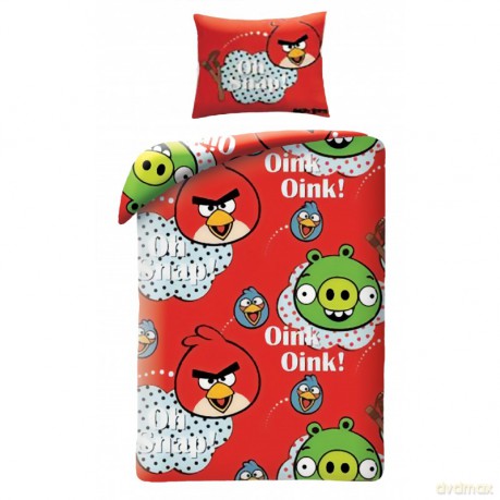 Angry Birds Pościel, 160x200cm + 70x80cm