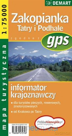Zakopianka, Tatry i Podhale. Mapa turystyczna 1:75000