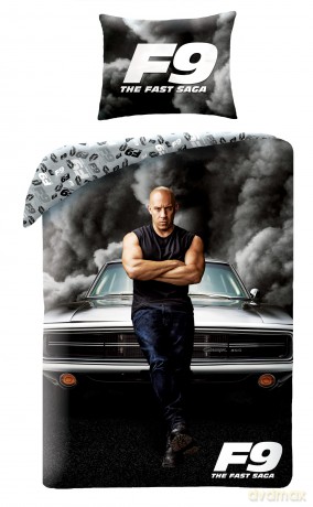 Fast&Furious Pościel, rozmiar 140x200cm+70x90cm + worek bawełniany