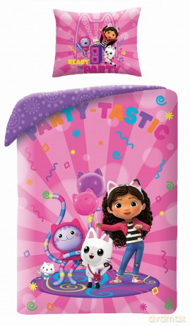 Gabbys Dollhouse Pościel, 140x200cm + 70x90cm 100% polyester mikrofibra