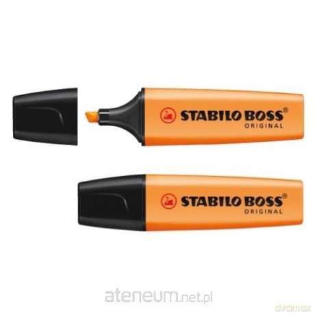 Zakreślacz Boss pomarańczowy (10szt) STABILO