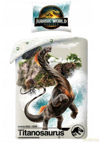 Jurassic World Pościel, 140x200cm + 70x90cm 100% poliester mikrofibra