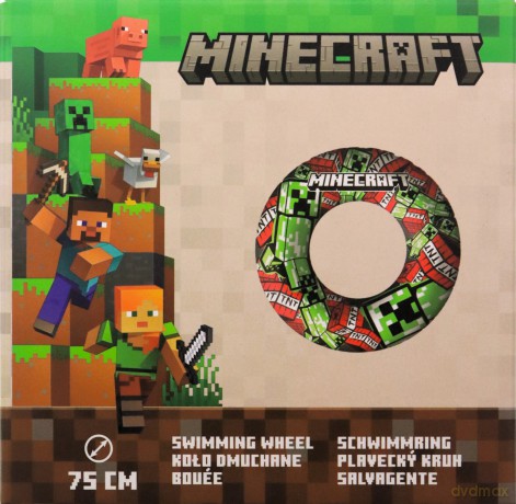 MINECRAFT KÓŁKO DO PŁYWANIA 75cm
