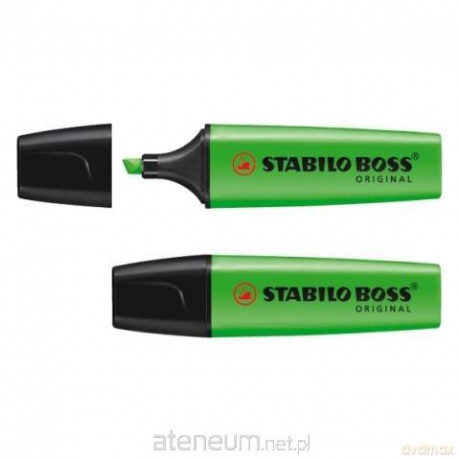 Zakreślacz Boss zielony (10szt) STABILO