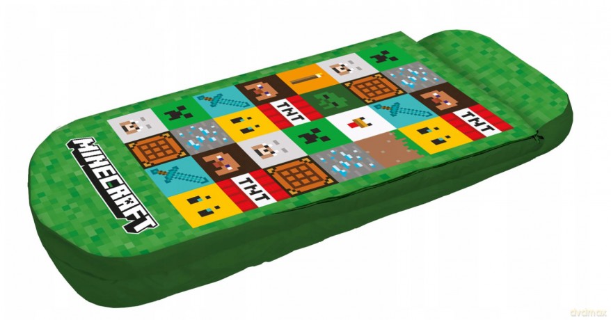 ŁÓŻKO DMUCHANE ZE ŚPIWORKIEM 150X62X20XZAMYKANE NA ZAMEK 150X62X20CM