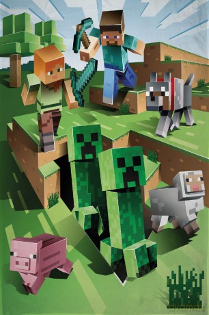 Minecraft koc 100x150cm