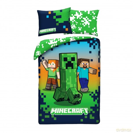 Minecraft Pościel, 140x200cm + 70x90cm 100% polyester microfiber
