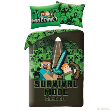 Minecraft Pościel, 140x200cm + 70x90cm 100% polyester microfiber