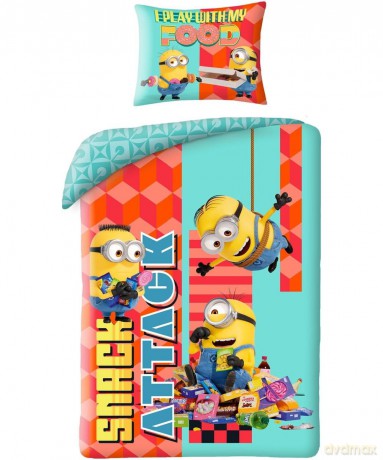 Minions Pościel, 140x200cm + 70x90cm 100% poliester mikrofibra