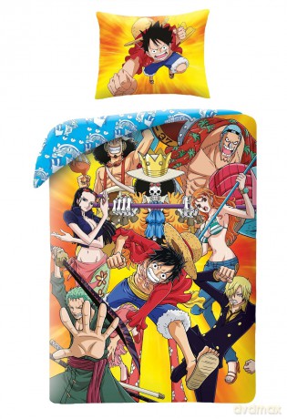 One Piece Pościel, 140x200cm + 70x90cm 100% poliester mikrofibra