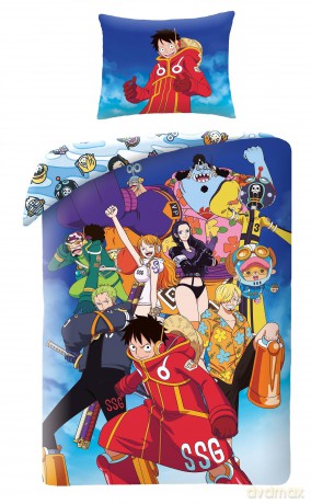 One Piece Pościel, 140x200cm + 70x90cm 100% polyester microfibra