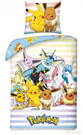 Pokemon Pościel, rozmiar 135x200cm+80x80cm