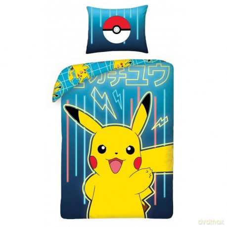 Pokemon Pościel, rozmiar 140x200cm+65x65cm