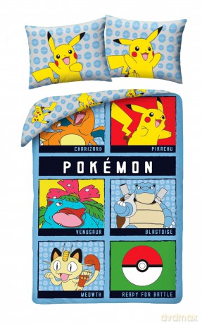 Pokemon Pościel, rozmiar 140x200cm+70x90cm