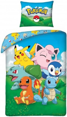 Pokemon Pościel, rozmiar 140x200cm+70x90cm