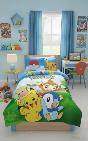 Pokemon Pościel, rozmiar 140x200cm+70x90cm