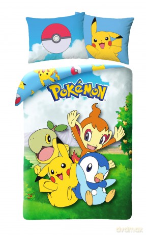 Pokemon Pościel, rozmiar 140x200cm+70x90cm